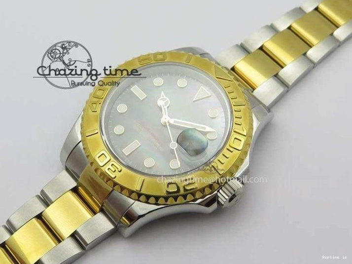 1227 MultiPurpose Yacht-Master 116622 JF Best Edition SS YG Gray MOP Dial On Bracelet A 3863